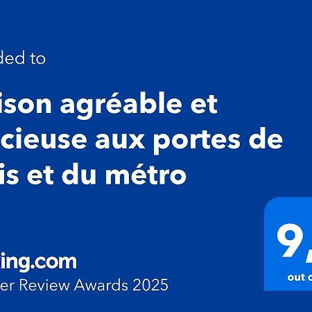 סן-קואן Maison Agreable Et Spacieuse Aux Portes De Paris Et Du Metro מראה חיצוני תמונה